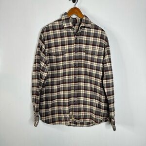 Jachs‎ Plaid Flannel Button Down Shirt Size Large